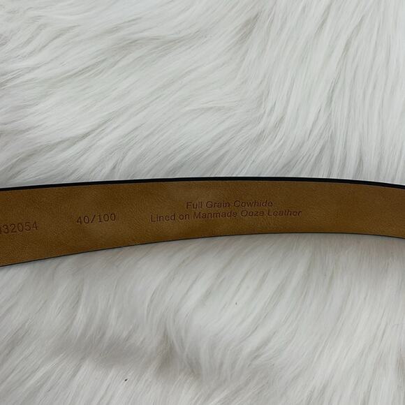 Bloomingdale's The Men's Store Full Grain Cowhide Belt - Black - 40 - NWT - Picture 3 of 5